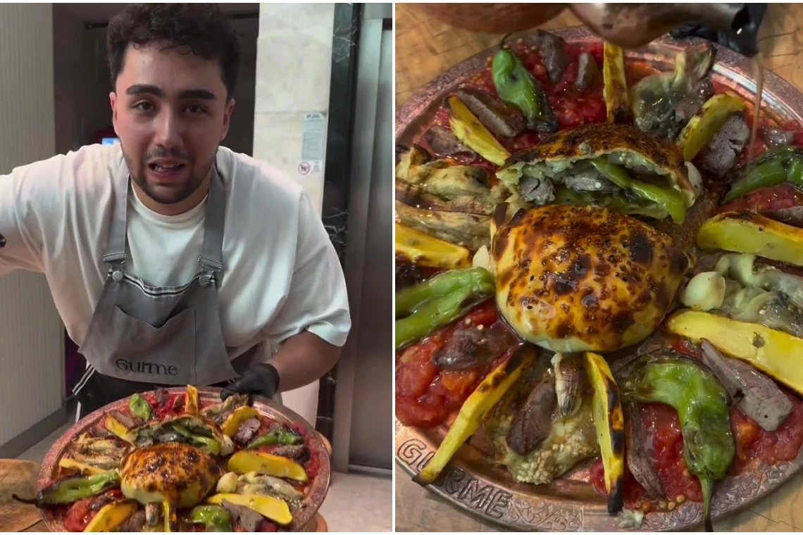 Altın kaplamalı kebap sonrası