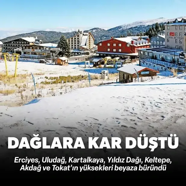 Dağlara kar düştü